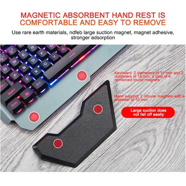 Ergonomic Mechanical Keyboard with RGB Backlight Mercancía Internacional