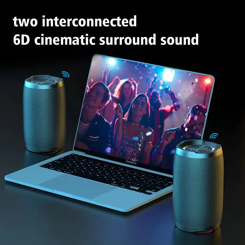 Bocina Bluetooth Portátil con Sonido 360° Mercancía Internacional