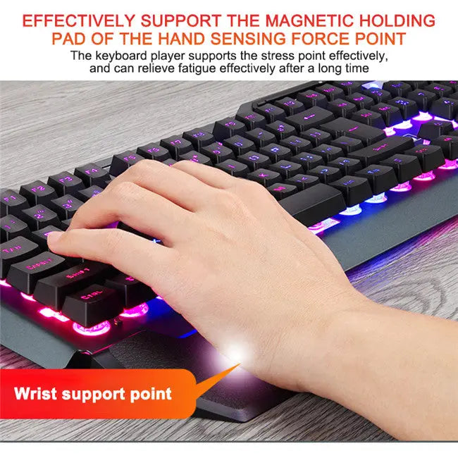 Ergonomic Mechanical Keyboard with RGB Backlight Mercancía Internacional