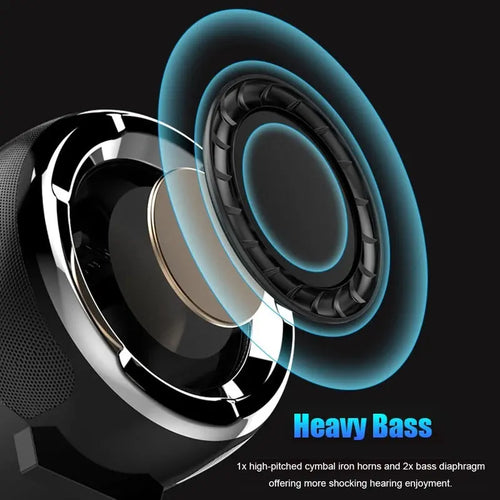 Portable Anti-Fall Bluetooth Speaker with Subwoofer Mercancía Internacional