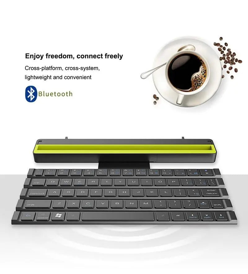 Teclado Bluetooth Enrollable con Soporte Mercancía Internacional