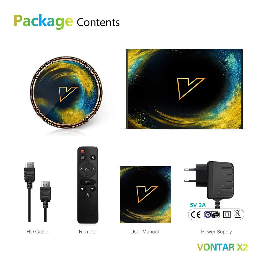 TV Box Android 11 VONTAR X2 Mercancía Internacional