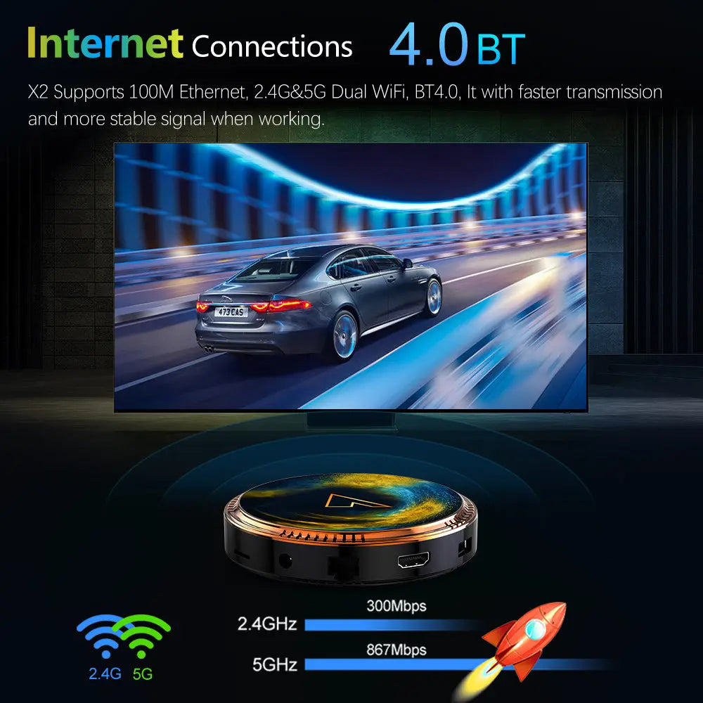 TV Box Android 11 VONTAR X2 Mercancía Internacional