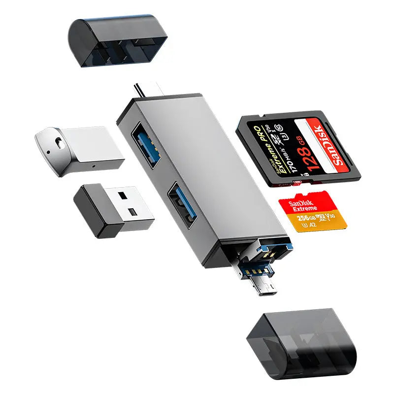 Lector de Tarjetas OTG Multifunción USB-C Mercancía Internacional