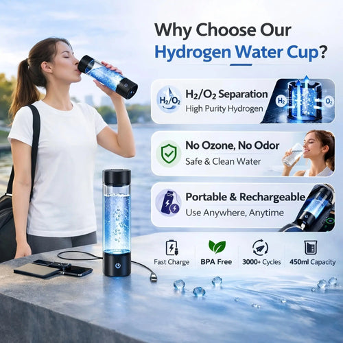 Botella Portátil Generadora de Agua con Hidrógeno Mercancía Internacional