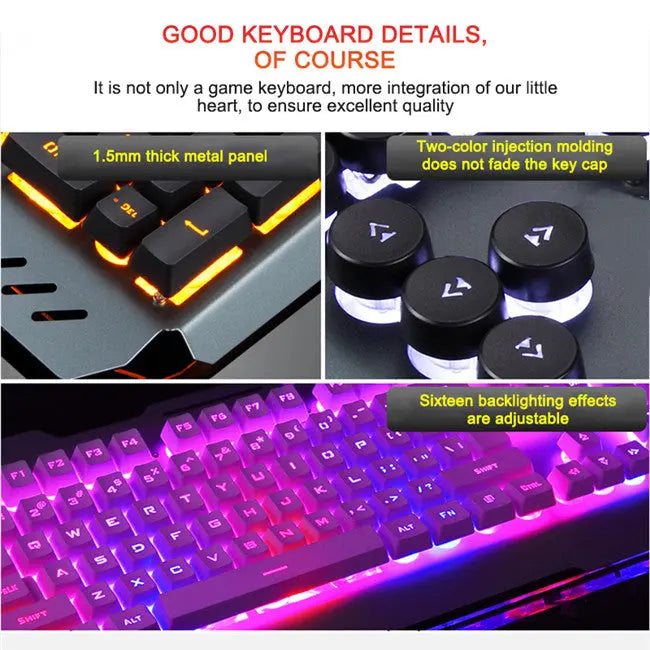 Ergonomic Mechanical Keyboard with RGB Backlight Mercancía Internacional