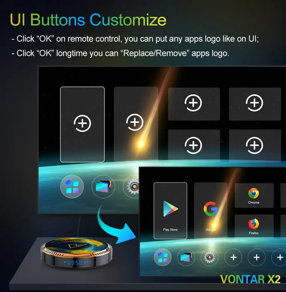 TV Box Android 11 VONTAR X2 Mercancía Internacional