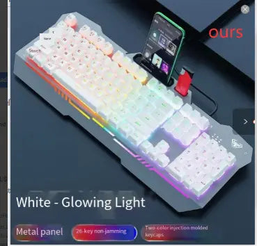 Ergonomic Mechanical Keyboard with RGB Backlight Mercancía Internacional