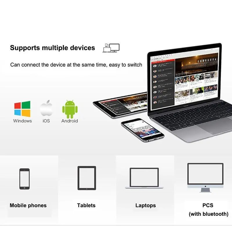 Teclado Bluetooth Enrollable con Soporte Mercancía Internacional