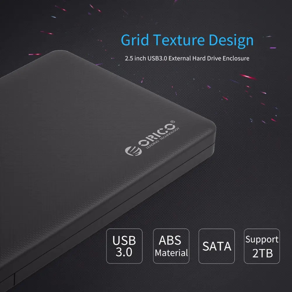 ORICO 2577U3 USB 3.0 2.5-Inch SATA SSD Enclosure Mercancía Internacional