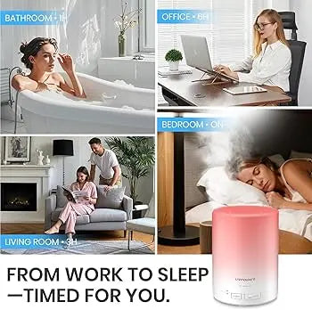 Difusor de Aroma Inteligente 300ml — Luz Nocturna y Humidificador Mercancía Internacional